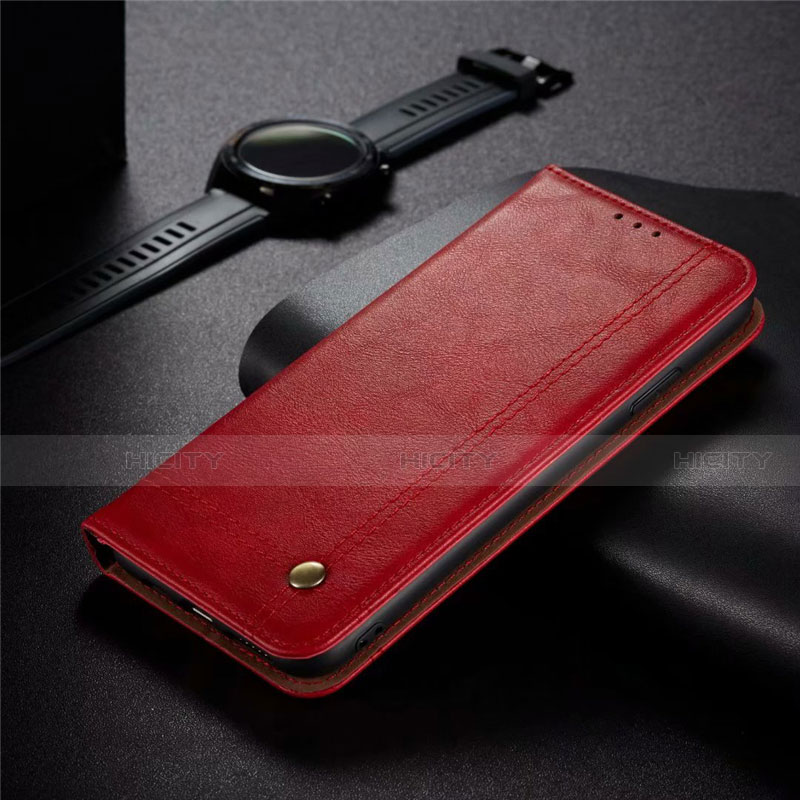 Handytasche Stand Schutzhülle Flip Leder Hülle für Realme 5 Pro Rot