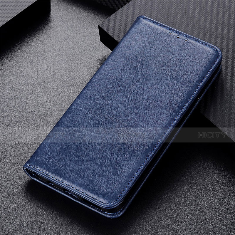 Handytasche Stand Schutzhülle Flip Leder Hülle für Realme 7 Blau Plus