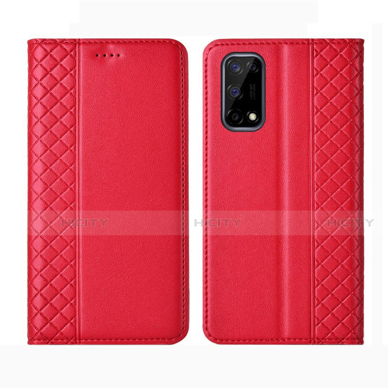 Handytasche Stand Schutzhülle Flip Leder Hülle für Realme Narzo 30 Pro 5G Rot