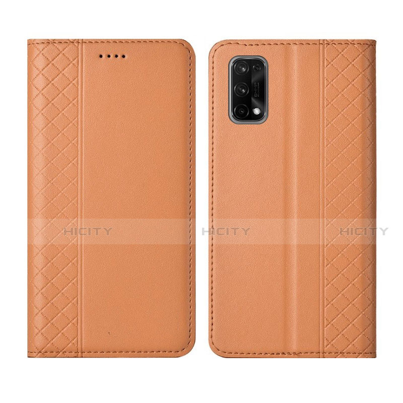 Handytasche Stand Schutzhülle Flip Leder Hülle für Realme Q2 Pro 5G Orange