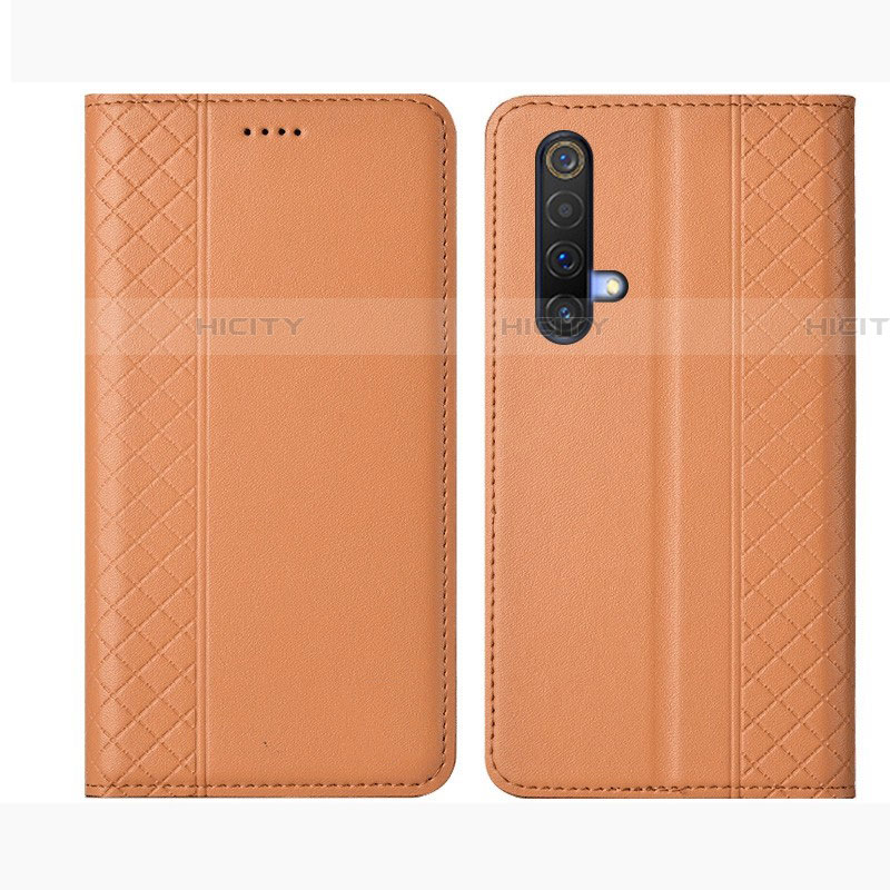 Handytasche Stand Schutzhülle Flip Leder Hülle für Realme X50 5G Orange