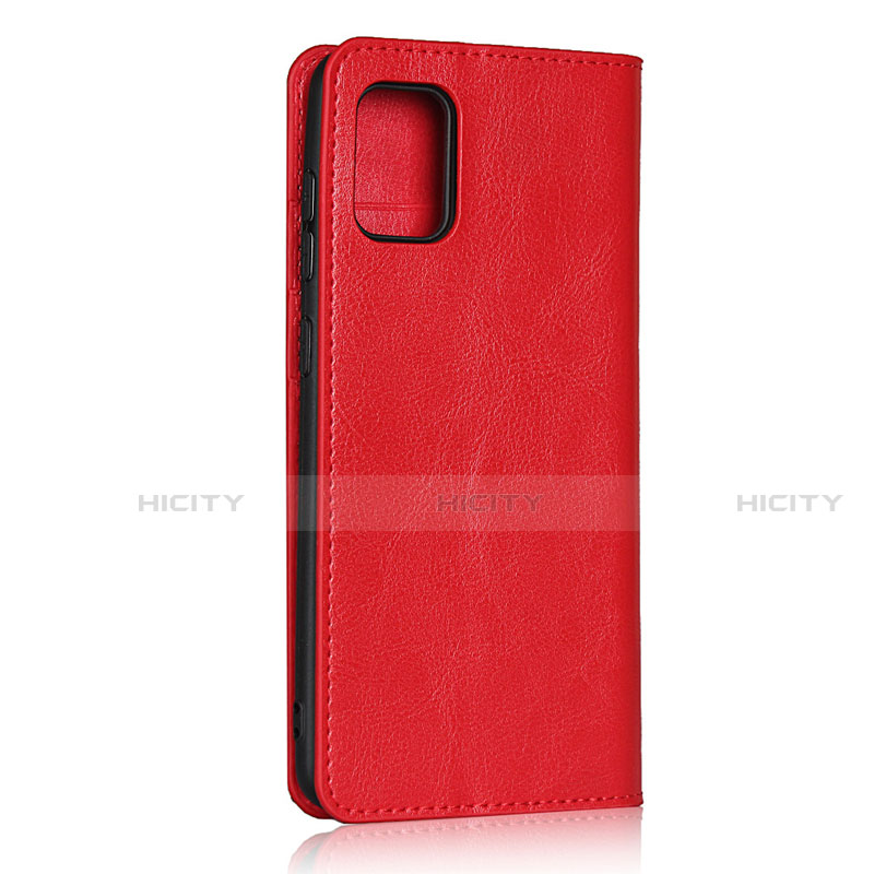 Handytasche Stand Schutzhülle Flip Leder Hülle für Samsung Galaxy A31 Rot