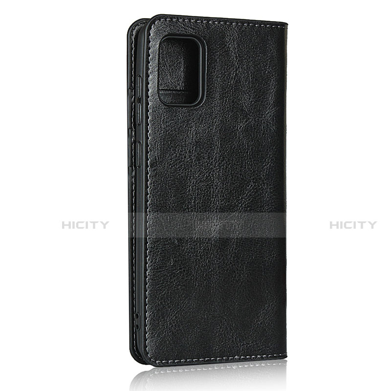 Handytasche Stand Schutzhülle Flip Leder Hülle für Samsung Galaxy A31 Schwarz