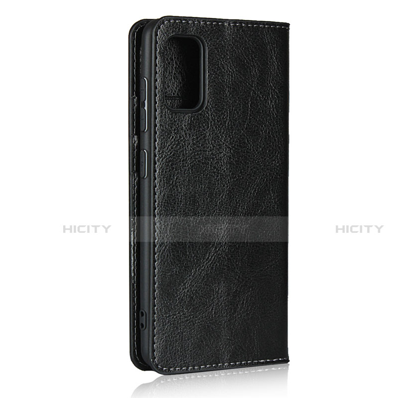 Handytasche Stand Schutzhülle Flip Leder Hülle für Samsung Galaxy A41 Schwarz