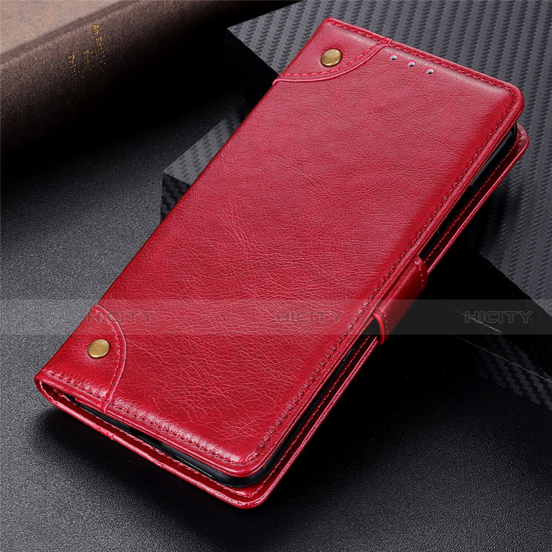 Handytasche Stand Schutzhülle Flip Leder Hülle für Samsung Galaxy M31s Rot