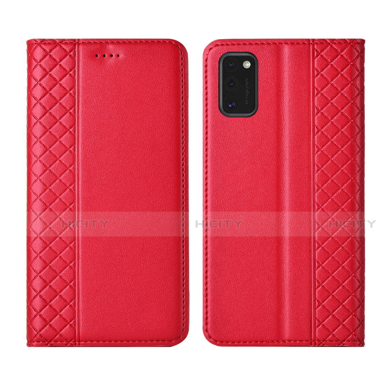 Handytasche Stand Schutzhülle Flip Leder Hülle für Samsung Galaxy M51 Rot