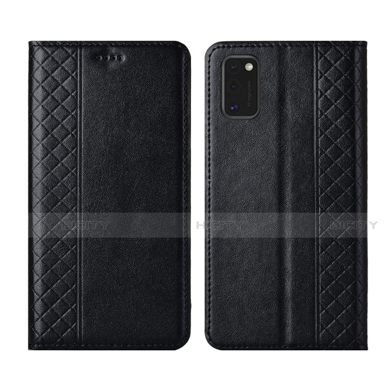 Handytasche Stand Schutzhülle Flip Leder Hülle für Samsung Galaxy M51 Schwarz