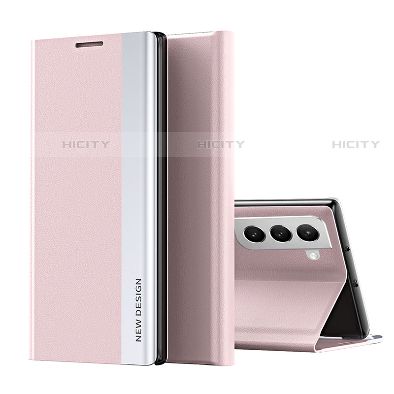 Handytasche Stand Schutzhülle Flip Leder Hülle für Samsung Galaxy S21 FE 5G Rosa