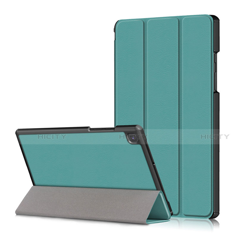 Handytasche Stand Schutzhülle Flip Leder Hülle für Samsung Galaxy Tab A7 4G 10.4 SM-T505 Cyan