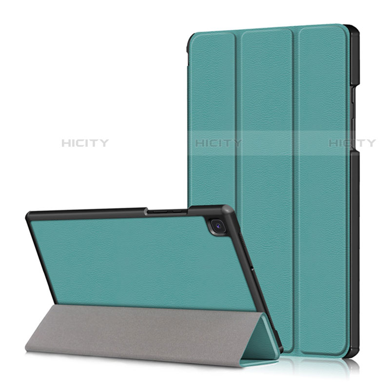 Handytasche Stand Schutzhülle Flip Leder Hülle für Samsung Galaxy Tab A7 Wi-Fi 10.4 SM-T500 Cyan