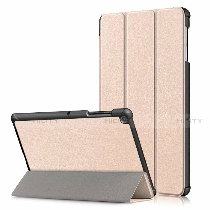 Handytasche Stand Schutzhülle Flip Leder Hülle für Samsung Galaxy Tab S5e 4G 10.5 SM-T725 Gold Plus