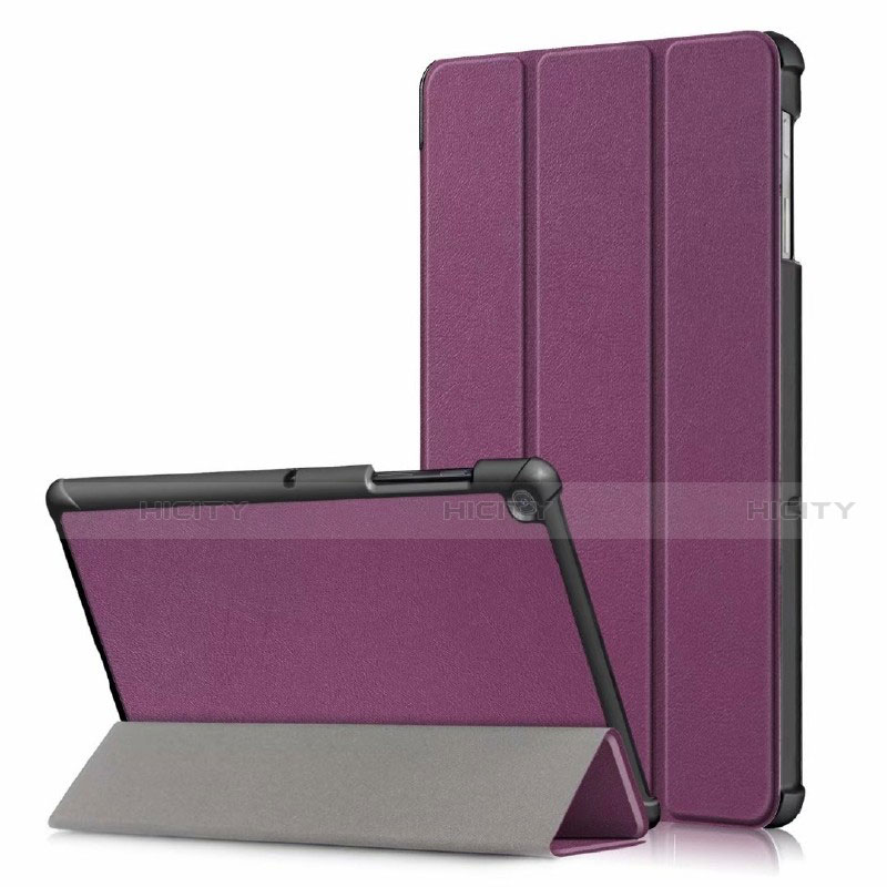 Handytasche Stand Schutzhülle Flip Leder Hülle für Samsung Galaxy Tab S5e 4G 10.5 SM-T725 Violett Plus