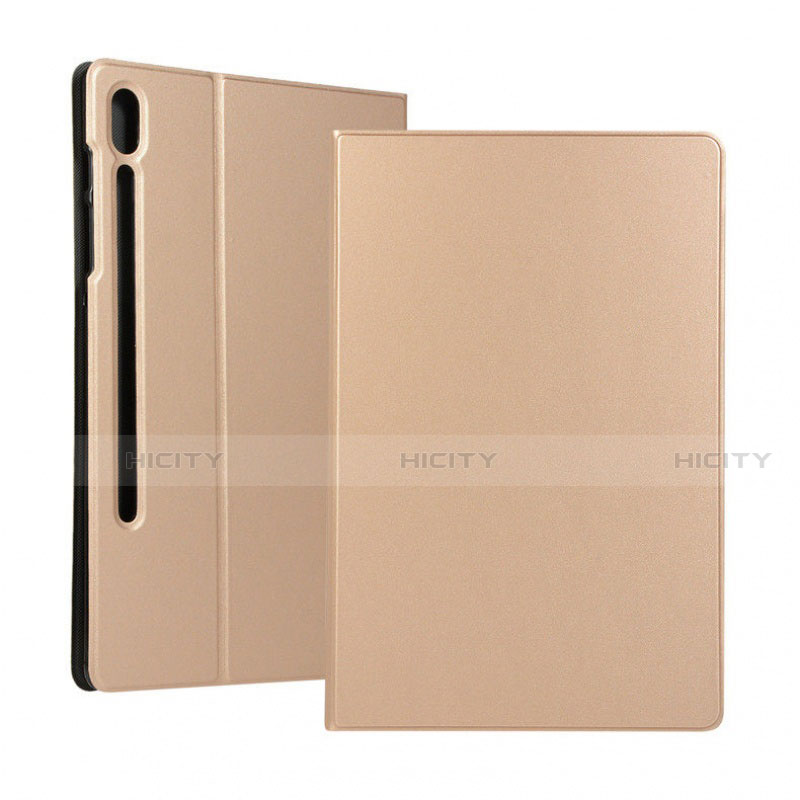 Handytasche Stand Schutzhülle Flip Leder Hülle für Samsung Galaxy Tab S6 10.5 SM-T860 Gold Plus