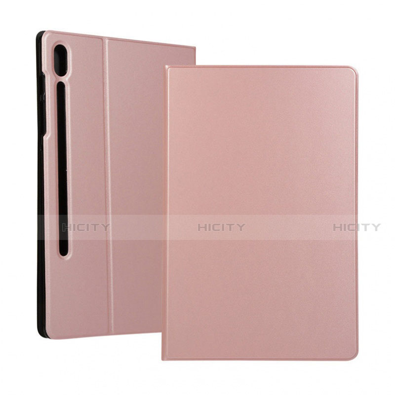 Handytasche Stand Schutzhülle Flip Leder Hülle für Samsung Galaxy Tab S6 10.5 SM-T860 Rosegold