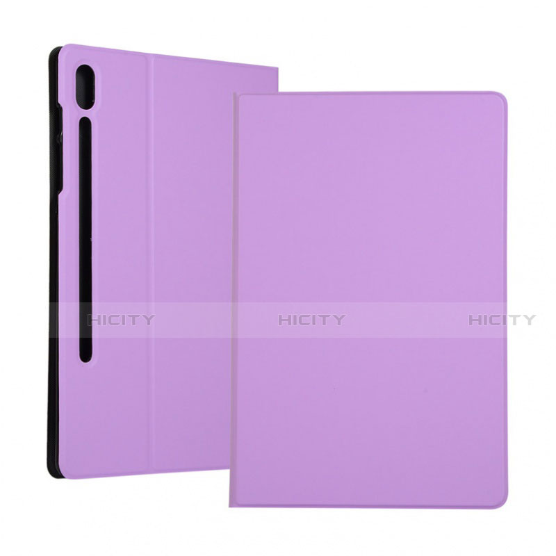 Handytasche Stand Schutzhülle Flip Leder Hülle für Samsung Galaxy Tab S6 10.5 SM-T860 Violett