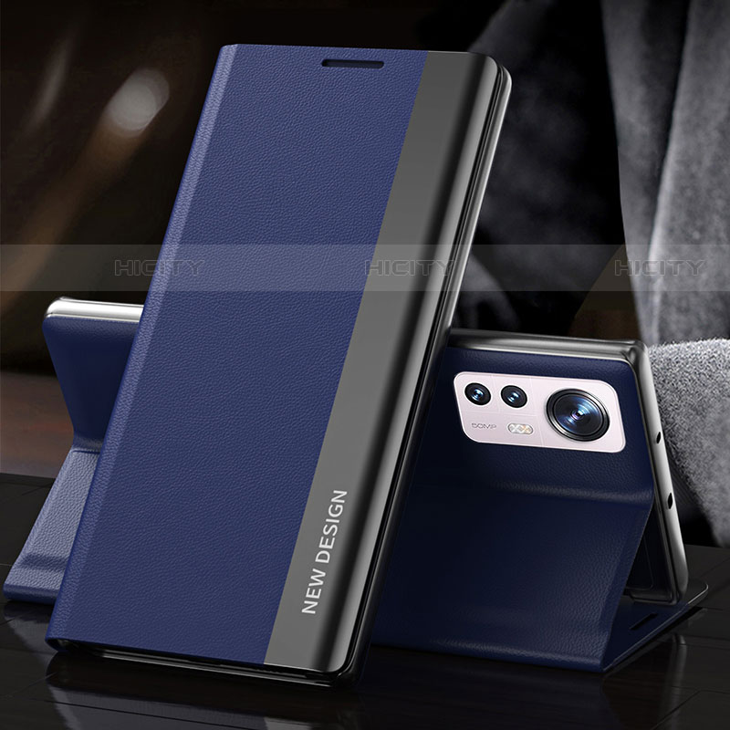 Handytasche Stand Schutzhülle Flip Leder Hülle für Xiaomi Mi 12S 5G Blau