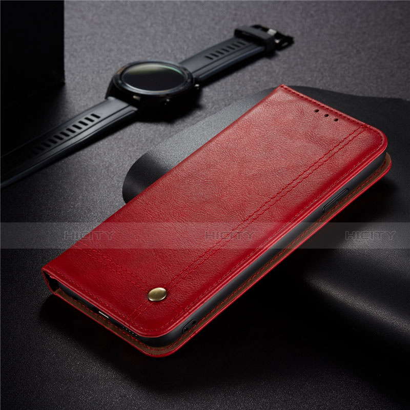 Handytasche Stand Schutzhülle Flip Leder Hülle für Xiaomi Redmi 9 India Rot