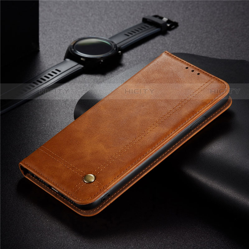 Handytasche Stand Schutzhülle Flip Leder Hülle für Xiaomi Redmi 9C Hellbraun Plus