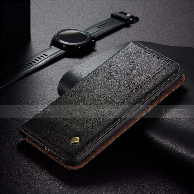 Handytasche Stand Schutzhülle Flip Leder Hülle für Xiaomi Redmi 9C NFC Schwarz Plus