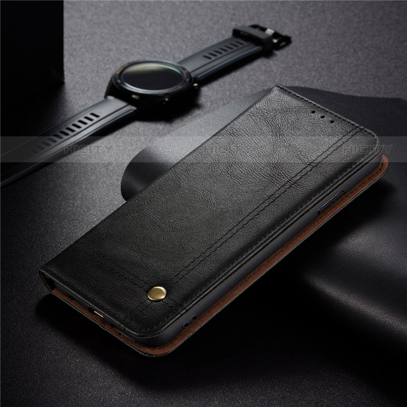 Handytasche Stand Schutzhülle Flip Leder Hülle für Xiaomi Redmi 9C Schwarz Plus