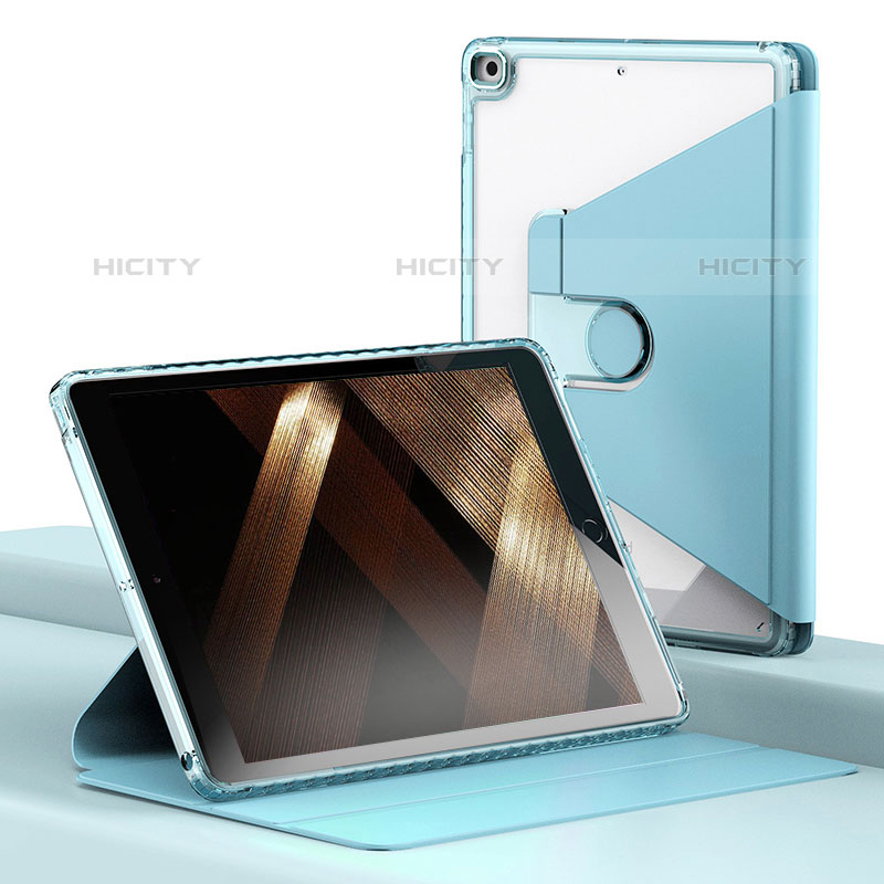 Handytasche Stand Schutzhülle Flip Leder Hülle H01 für Apple iPad 10.2 (2020) Hellblau