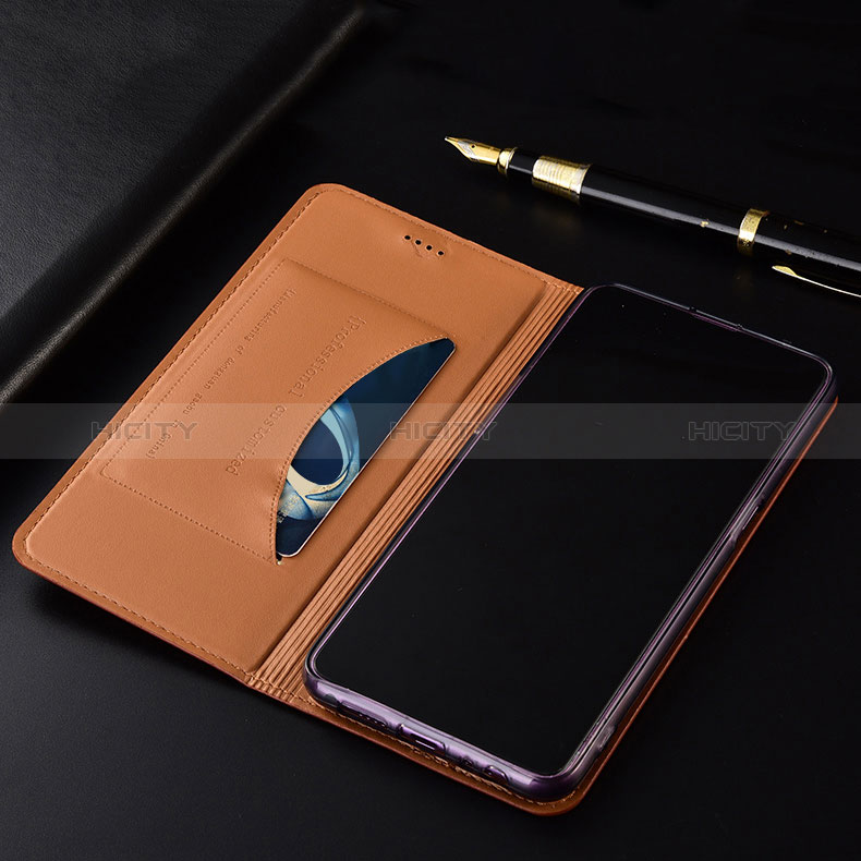 Handytasche Stand Schutzhülle Flip Leder Hülle H01P für Oppo A1 5G groß