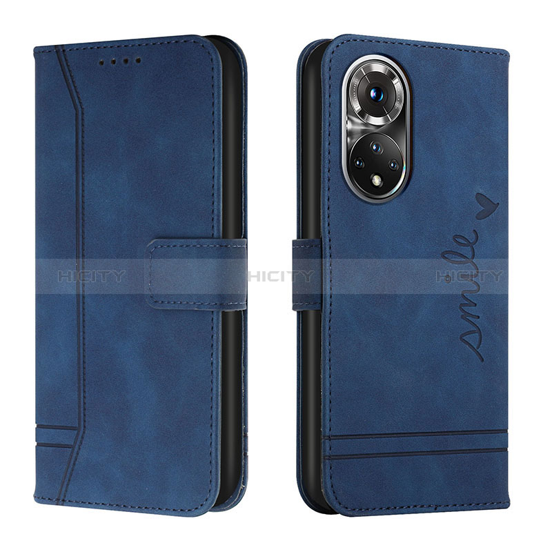 Handytasche Stand Schutzhülle Flip Leder Hülle H01X für Huawei Honor 50 Pro 5G Blau