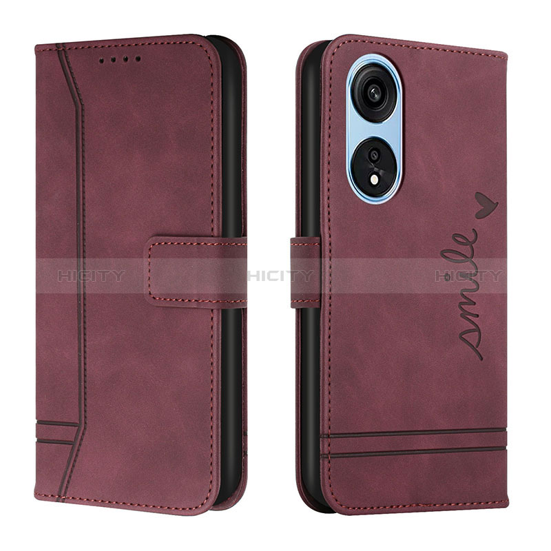 Handytasche Stand Schutzhülle Flip Leder Hülle H01X für Huawei Honor X5 Plus Rot Plus