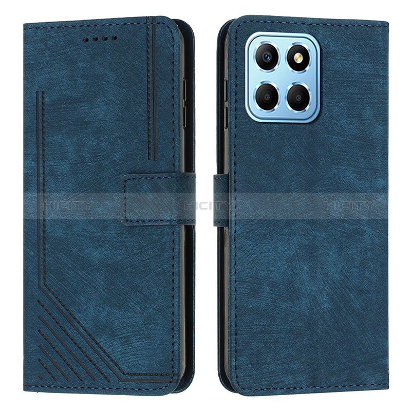 Handytasche Stand Schutzhülle Flip Leder Hülle H01X für Huawei Honor X6S Blau