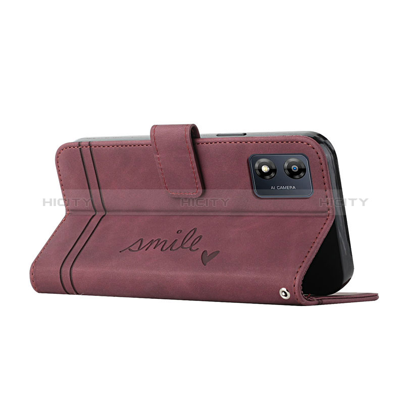 Handytasche Stand Schutzhülle Flip Leder Hülle H01X für Motorola Moto E13 groß