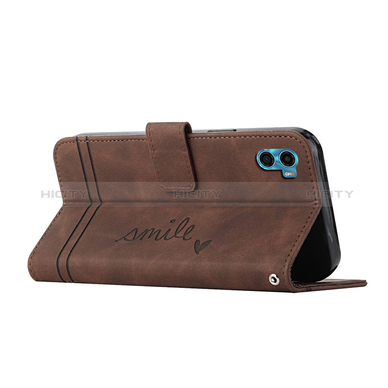 Handytasche Stand Schutzhülle Flip Leder Hülle H01X für Motorola Moto E22S groß