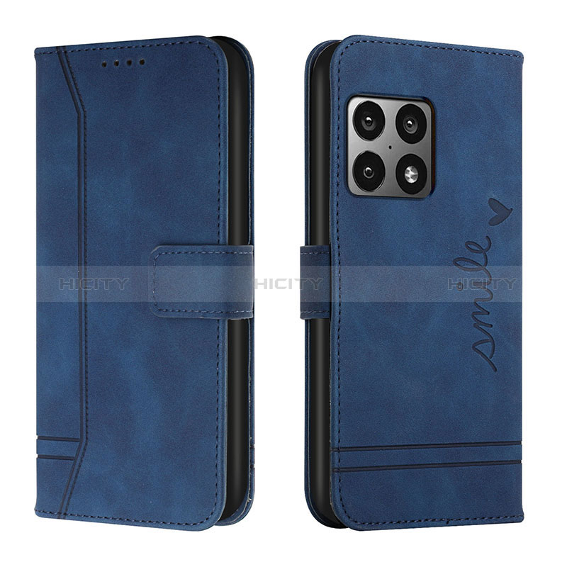 Handytasche Stand Schutzhülle Flip Leder Hülle H01X für OnePlus 10 Pro 5G Blau Plus