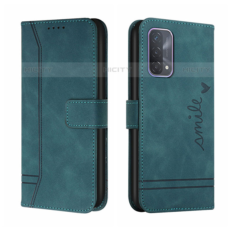 Handytasche Stand Schutzhülle Flip Leder Hülle H01X für Oppo A74 4G