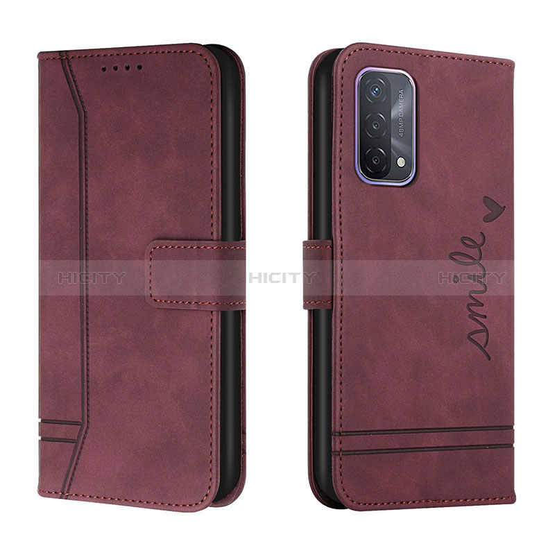 Handytasche Stand Schutzhülle Flip Leder Hülle H01X für Oppo A95 4G