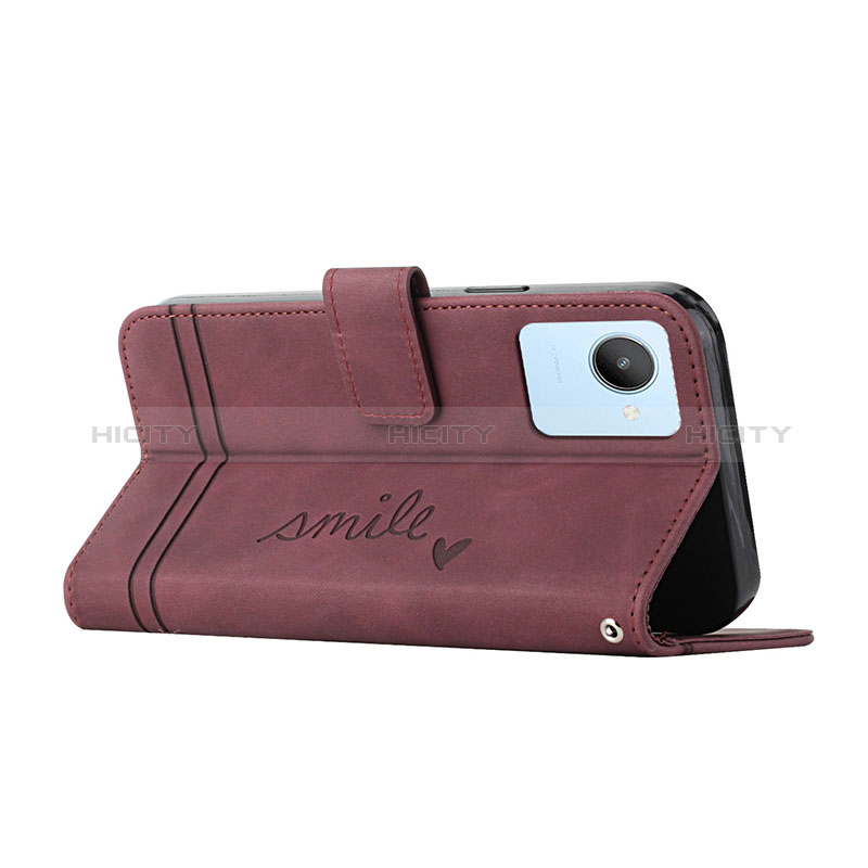 Handytasche Stand Schutzhülle Flip Leder Hülle H01X für Realme C30s groß