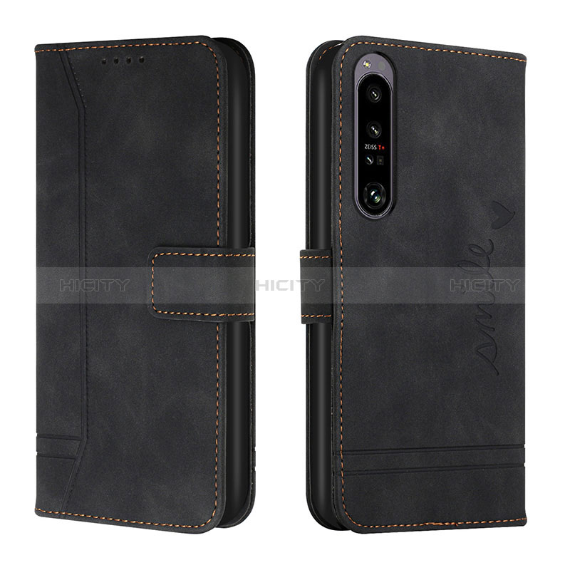 Handytasche Stand Schutzhülle Flip Leder Hülle H01X für Sony Xperia 1 IV groß