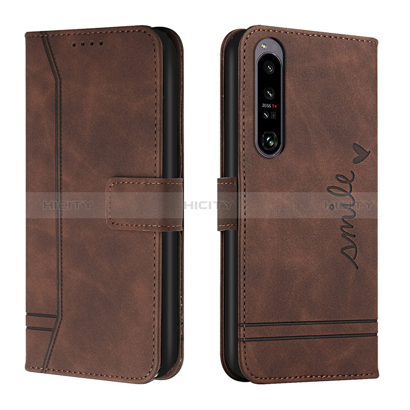 Handytasche Stand Schutzhülle Flip Leder Hülle H01X für Sony Xperia 1 IV groß