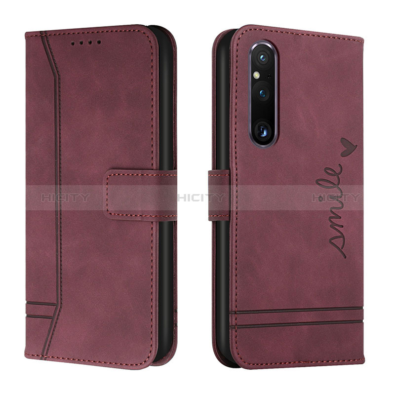 Handytasche Stand Schutzhülle Flip Leder Hülle H01X für Sony Xperia 1 V