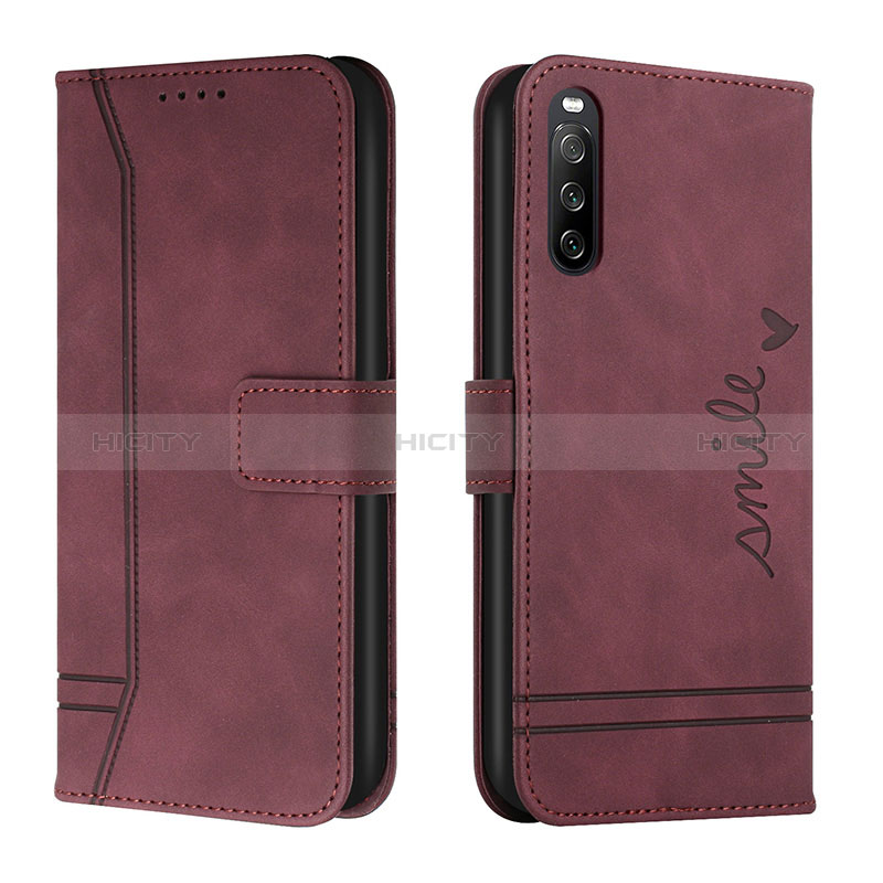 Handytasche Stand Schutzhülle Flip Leder Hülle H01X für Sony Xperia 10 IV groß