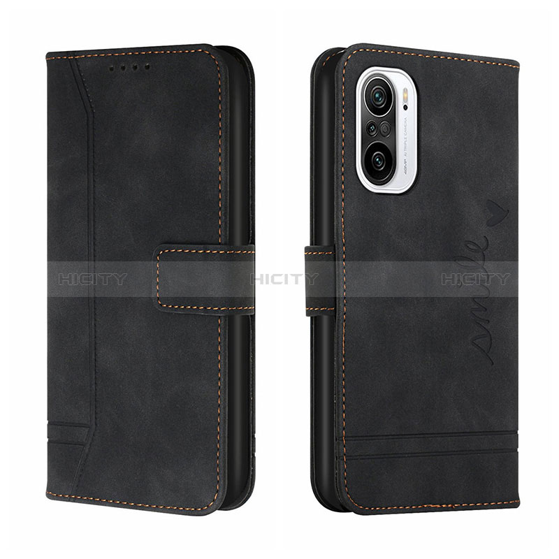 Handytasche Stand Schutzhülle Flip Leder Hülle H01X für Xiaomi Mi 11i 5G Schwarz