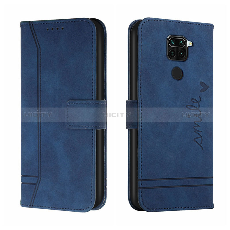 Handytasche Stand Schutzhülle Flip Leder Hülle H01X für Xiaomi Redmi Note 9 Blau