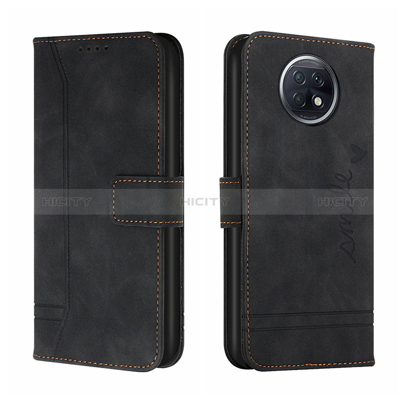 Handytasche Stand Schutzhülle Flip Leder Hülle H01X für Xiaomi Redmi Note 9T 5G Schwarz