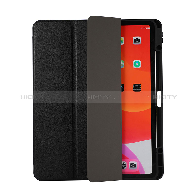 Handytasche Stand Schutzhülle Flip Leder Hülle H02 für Apple iPad Pro 12.9 (2021) Schwarz Plus