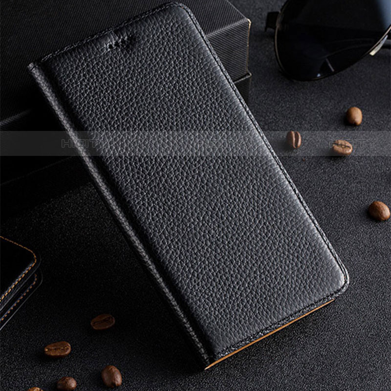 Handytasche Stand Schutzhülle Flip Leder Hülle H02P für Motorola Moto Edge 20 Lite 5G Schwarz