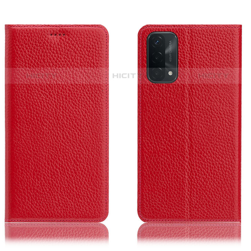 Handytasche Stand Schutzhülle Flip Leder Hülle H02P für OnePlus Nord N200 5G Rot