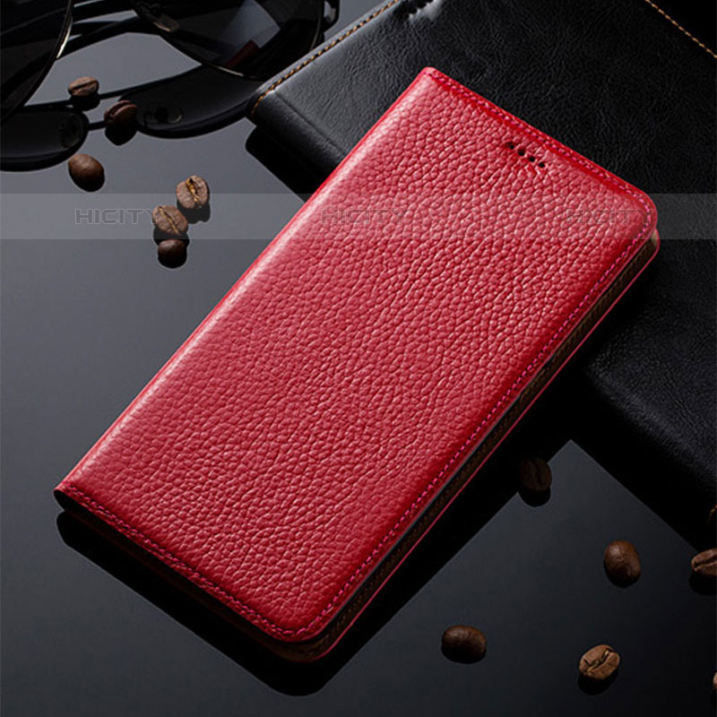 Handytasche Stand Schutzhülle Flip Leder Hülle H02P für Oppo A11s Rot