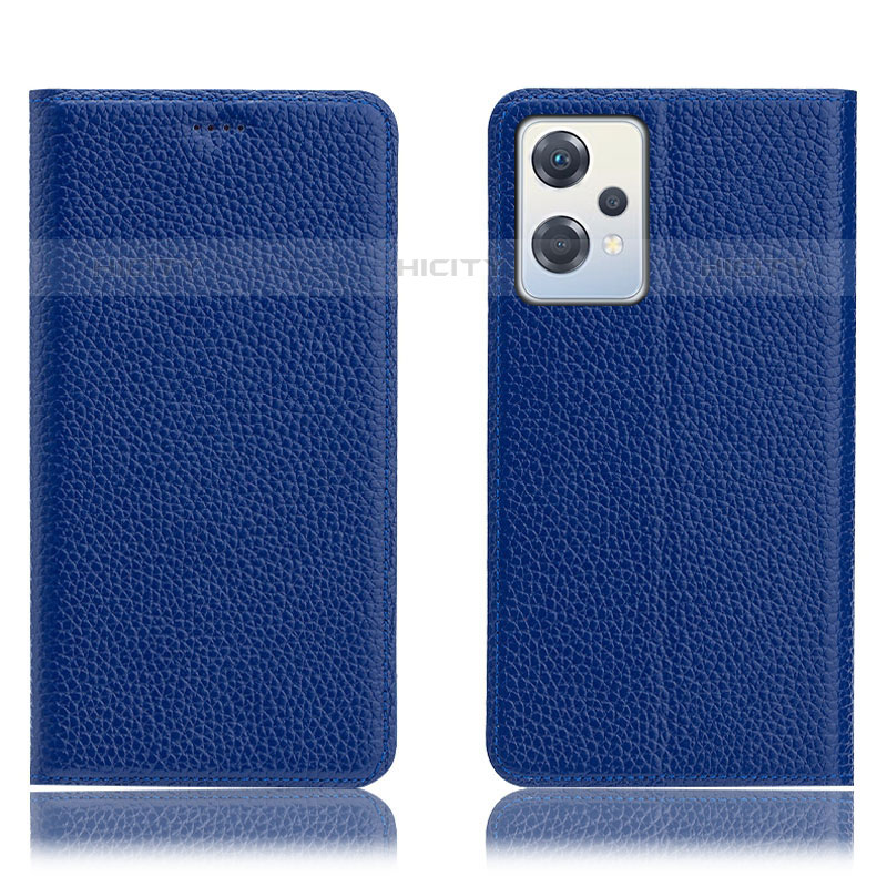 Handytasche Stand Schutzhülle Flip Leder Hülle H02P für Oppo K10X 5G Blau