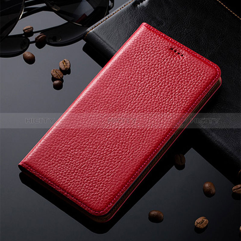 Handytasche Stand Schutzhülle Flip Leder Hülle H02P für Samsung Galaxy A30S Rot Plus