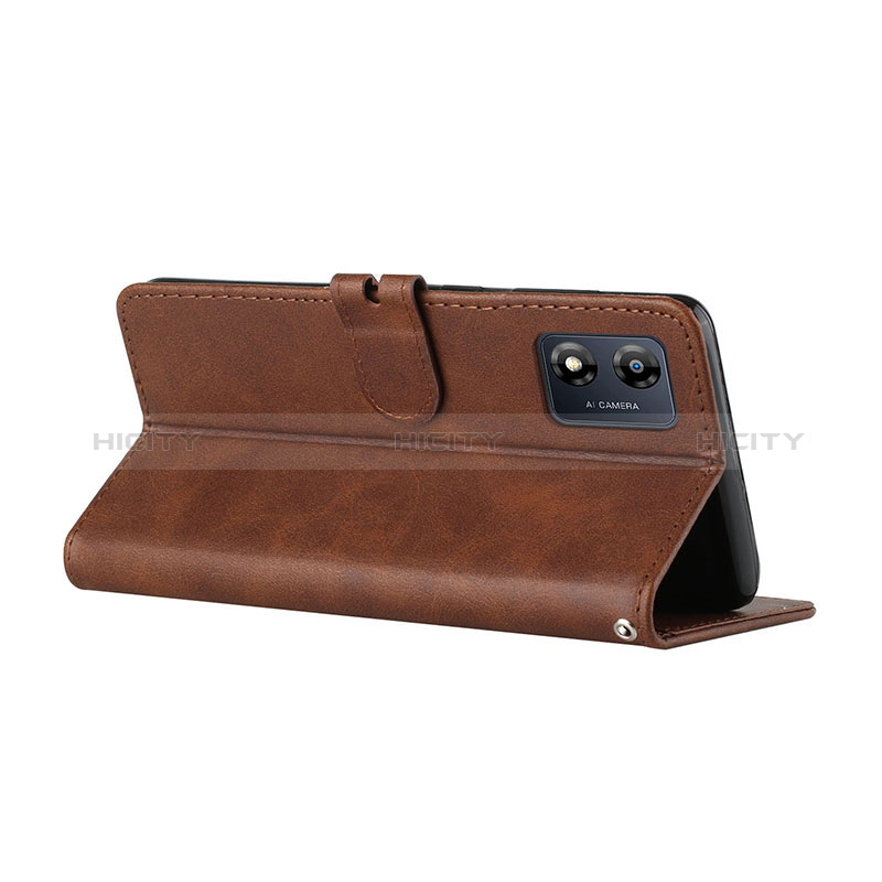 Handytasche Stand Schutzhülle Flip Leder Hülle H02X für Motorola Moto E13 groß