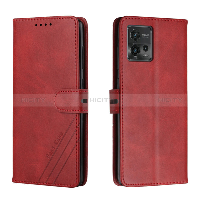 Handytasche Stand Schutzhülle Flip Leder Hülle H02X für Motorola Moto G72